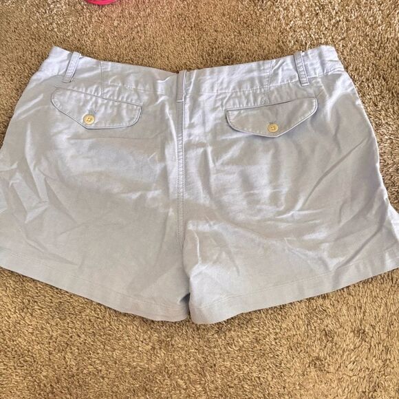 Polo Ralph Lauren Cotton Oxford Chino Short Shorts Preppy Women's Light Blue 10 - Picture 3 of 3